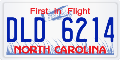 NC license plate DLD6214