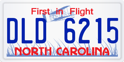 NC license plate DLD6215
