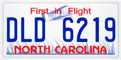 NC license plate DLD6219