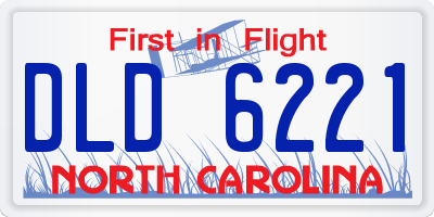 NC license plate DLD6221