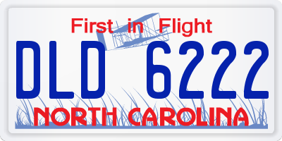 NC license plate DLD6222