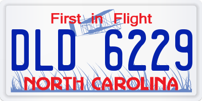 NC license plate DLD6229