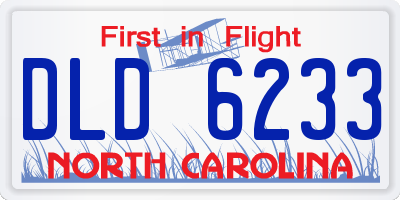 NC license plate DLD6233