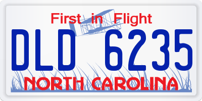 NC license plate DLD6235