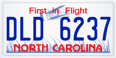 NC license plate DLD6237
