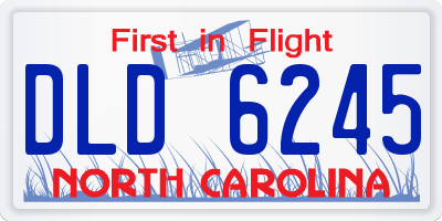 NC license plate DLD6245