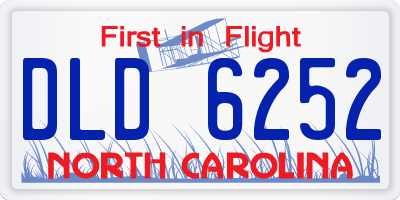 NC license plate DLD6252