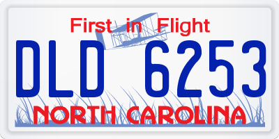NC license plate DLD6253