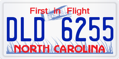 NC license plate DLD6255