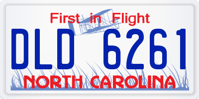 NC license plate DLD6261