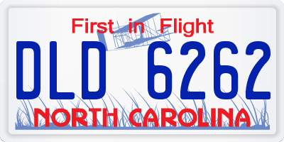 NC license plate DLD6262