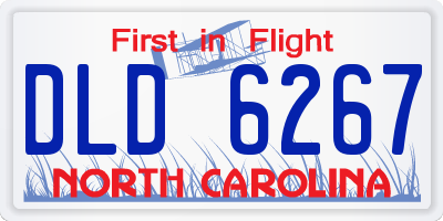 NC license plate DLD6267