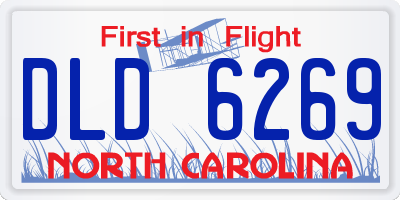NC license plate DLD6269