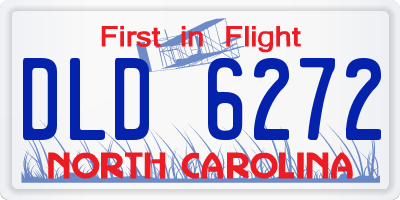 NC license plate DLD6272
