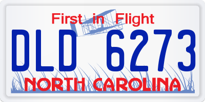NC license plate DLD6273