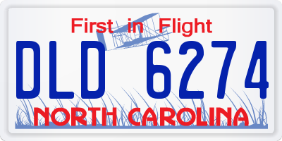 NC license plate DLD6274