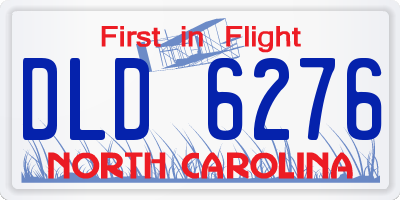 NC license plate DLD6276