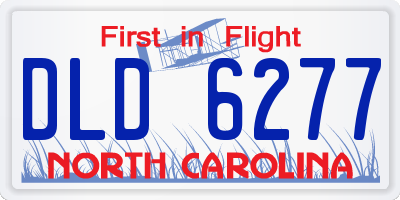 NC license plate DLD6277