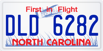 NC license plate DLD6282