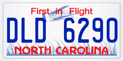 NC license plate DLD6290