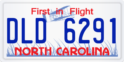 NC license plate DLD6291