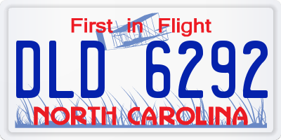 NC license plate DLD6292