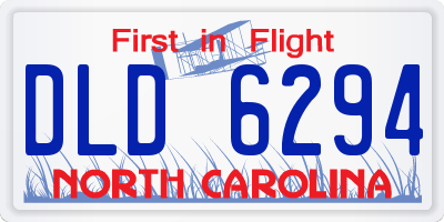 NC license plate DLD6294