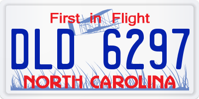 NC license plate DLD6297