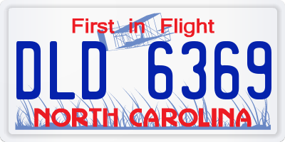 NC license plate DLD6369