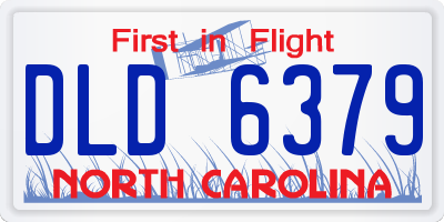 NC license plate DLD6379