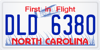 NC license plate DLD6380