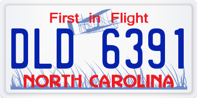 NC license plate DLD6391
