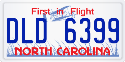 NC license plate DLD6399