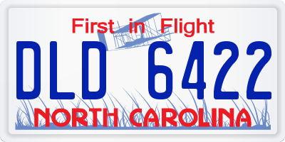 NC license plate DLD6422