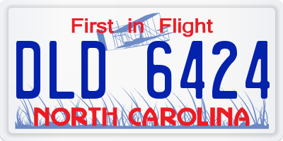 NC license plate DLD6424