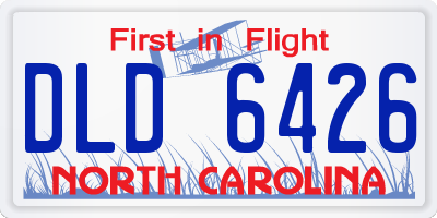 NC license plate DLD6426