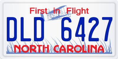 NC license plate DLD6427