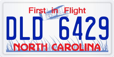 NC license plate DLD6429