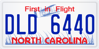 NC license plate DLD6440