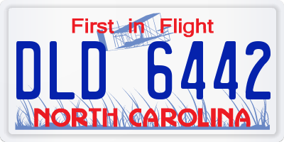 NC license plate DLD6442