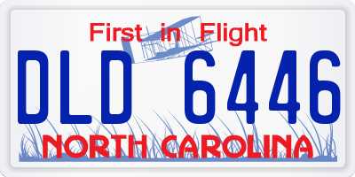 NC license plate DLD6446