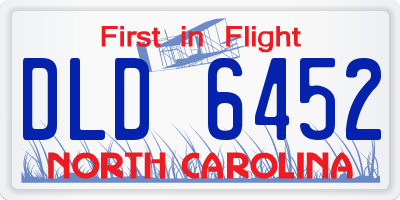 NC license plate DLD6452