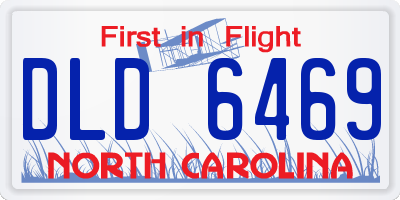 NC license plate DLD6469