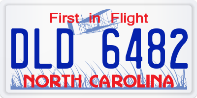 NC license plate DLD6482
