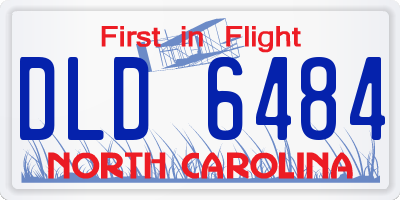 NC license plate DLD6484