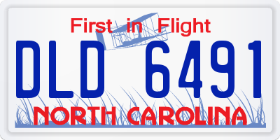 NC license plate DLD6491