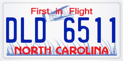 NC license plate DLD6511