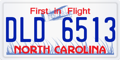 NC license plate DLD6513