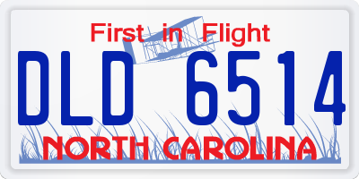 NC license plate DLD6514