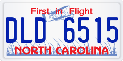 NC license plate DLD6515